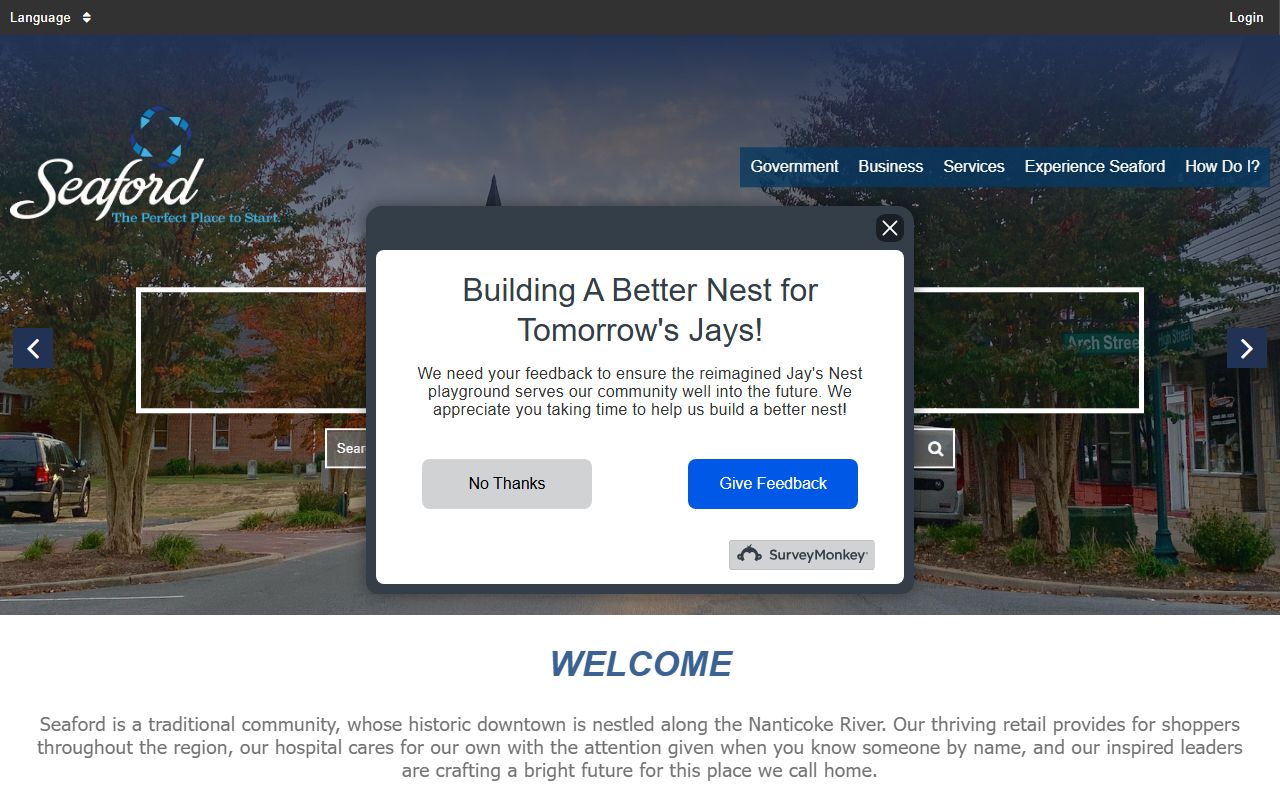 City of Seaford people search home page