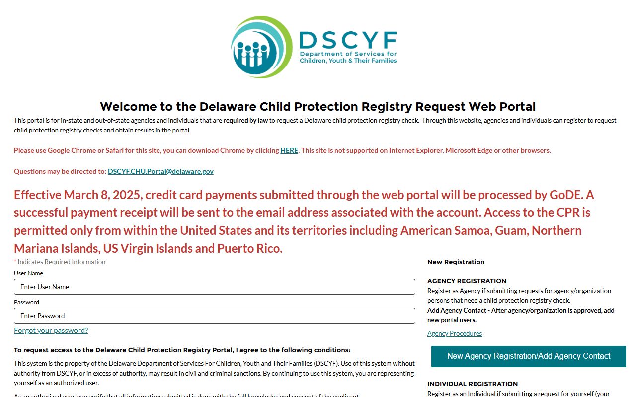 Delaware Child Protection Registry people search check