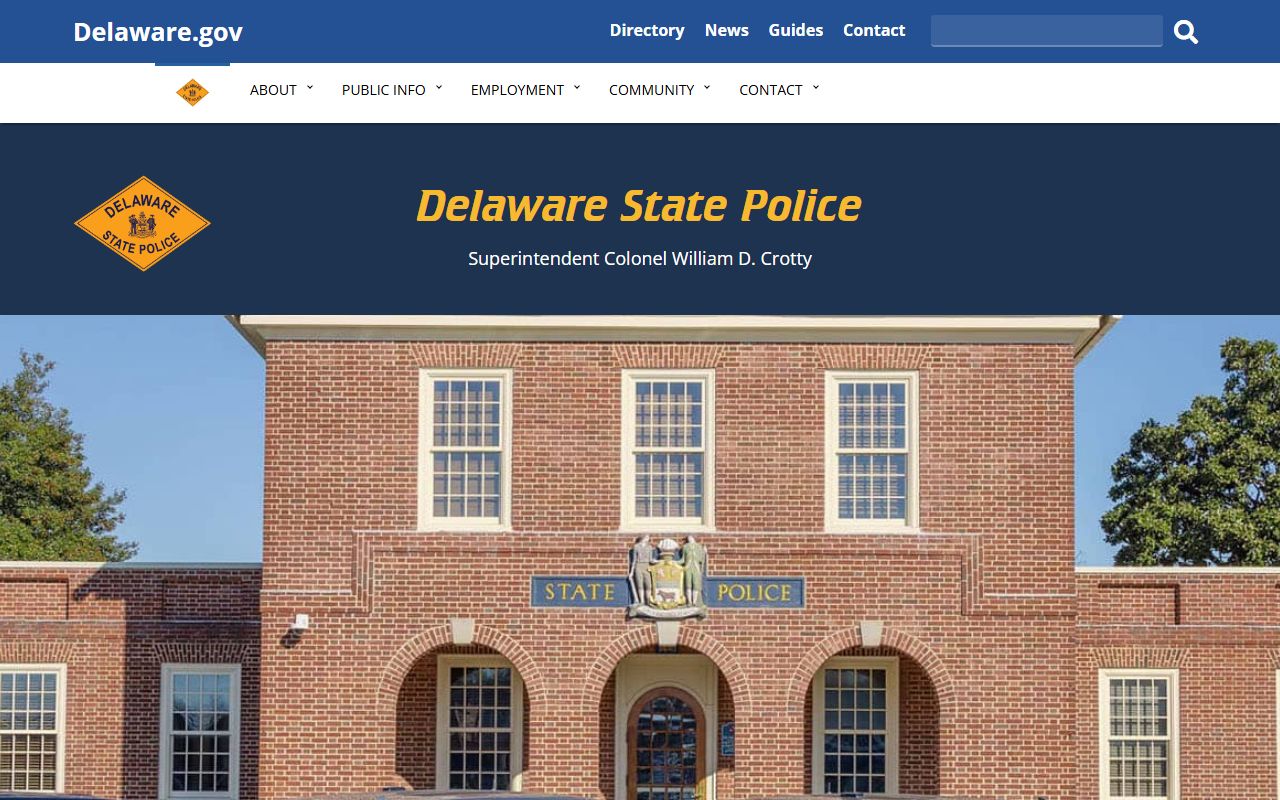 Delaware State Bureau of Identification people search resource